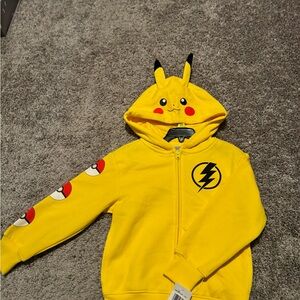 Yellow Pikachu Hoodie with Ears